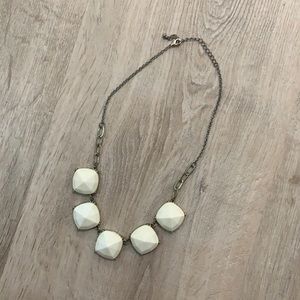 White Statement Necklace